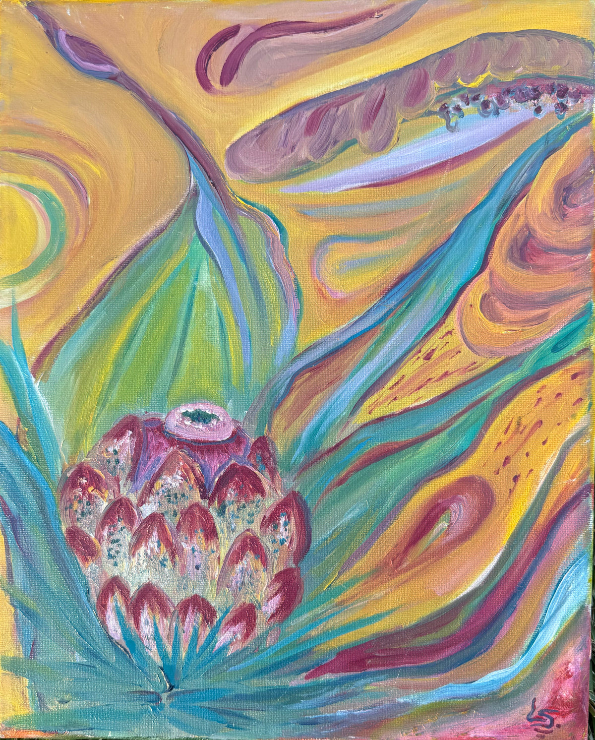 Pineapple Delight (oil painting)