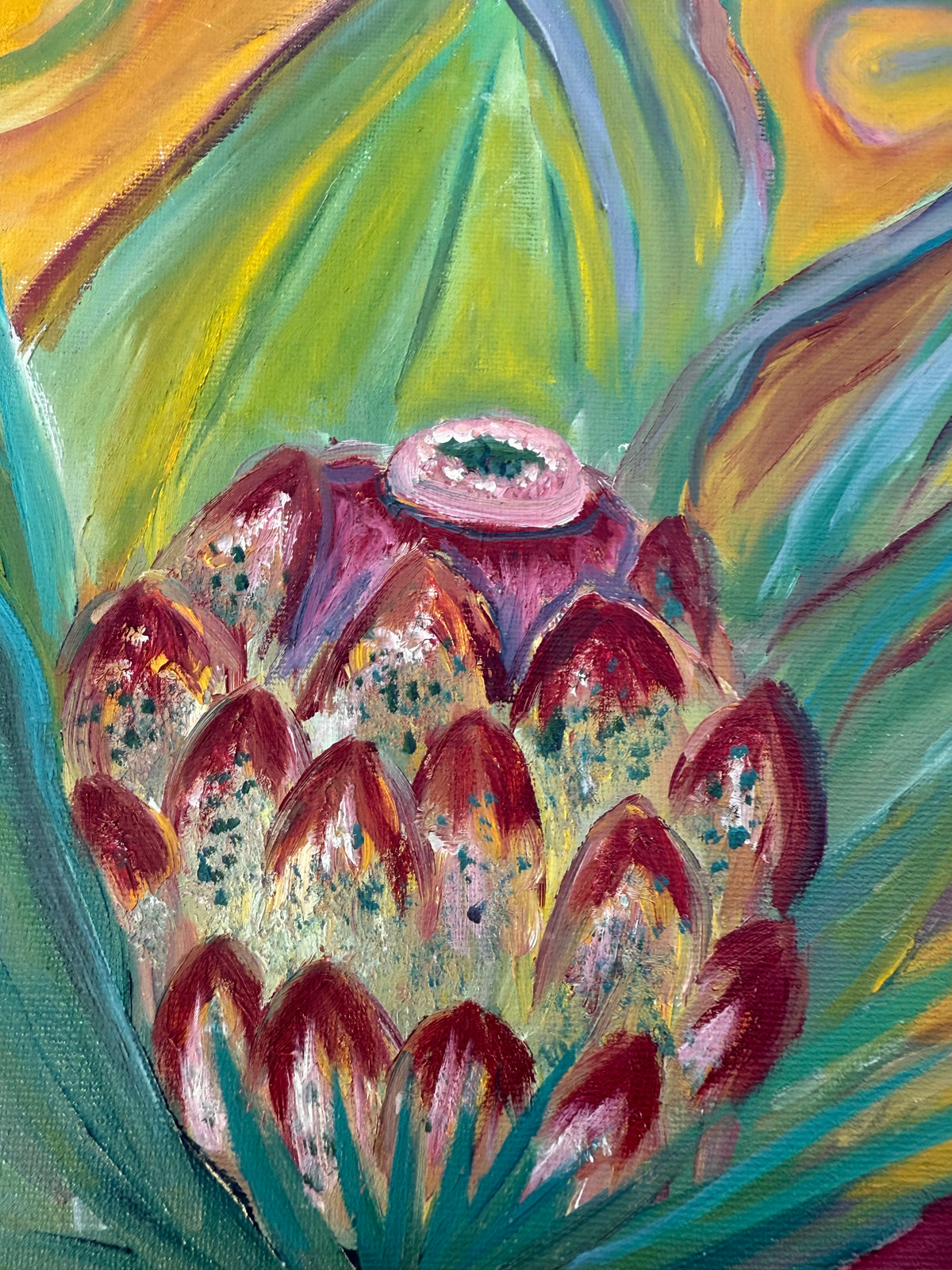 Pineapple Delight (oil painting)